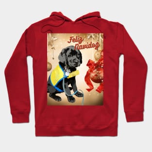 Feliz Navidog Black Lab Hoodie